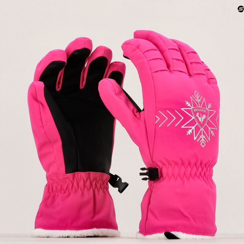 Rękawice narciarskie damskie Rossignol Perfy G orchid pink 8