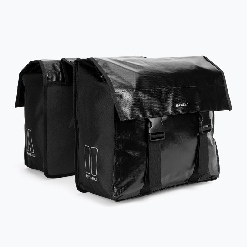Sakwy rowerowe Basil Urban Load Double Bag 53 l black/black