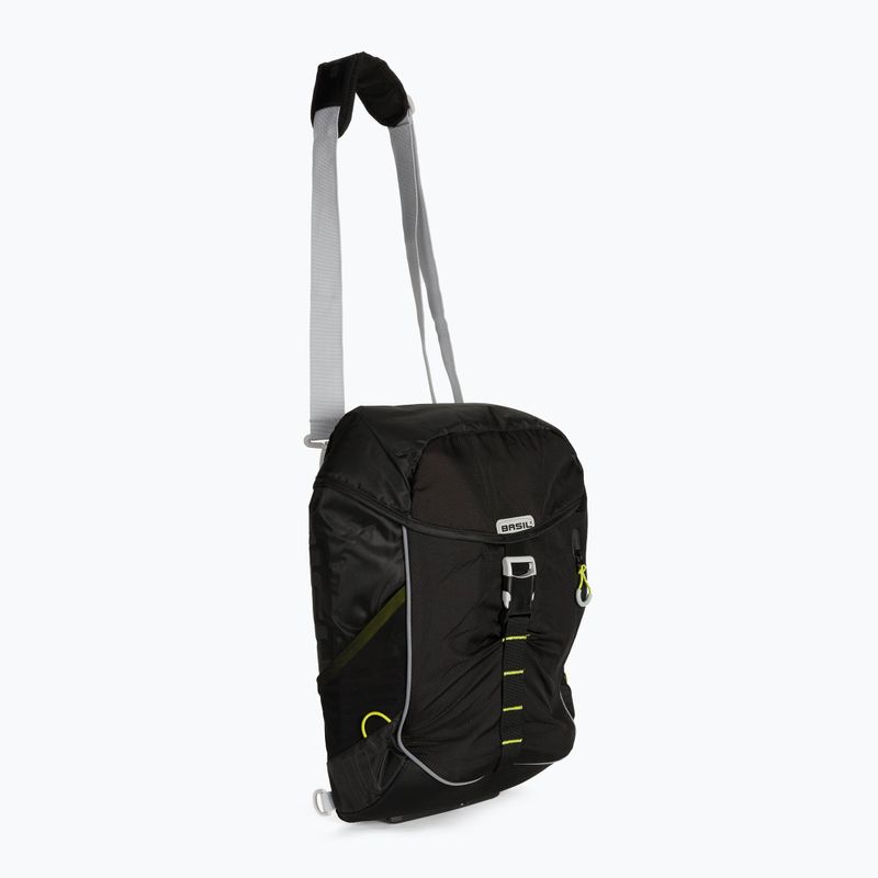 Sakwa rowerowa Basil Miles Daypack 17 l black/lime 2