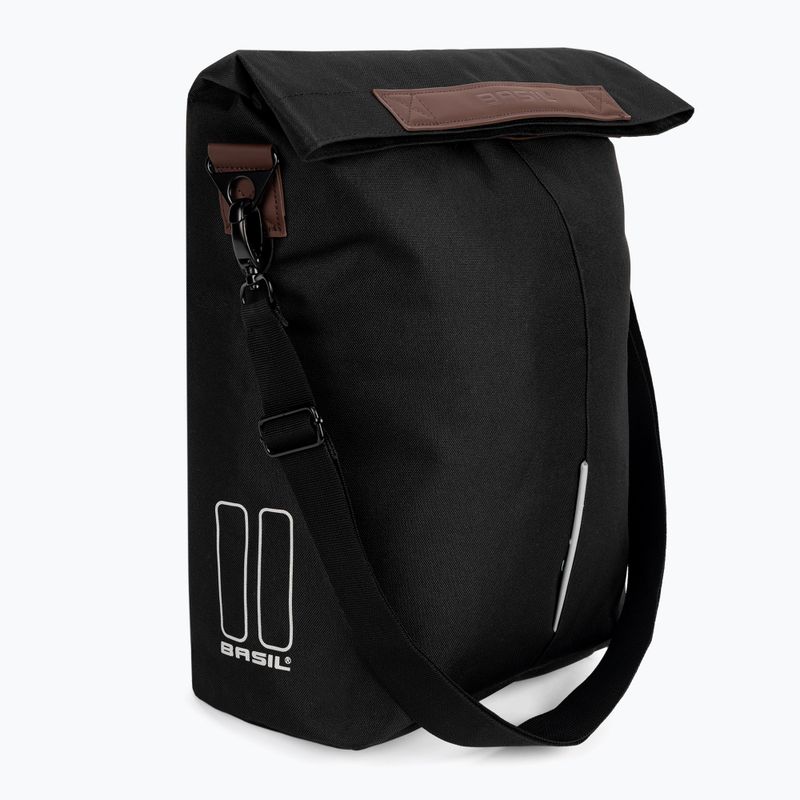 Sakwa rowerowa Basil City Shopper 16 l black 2