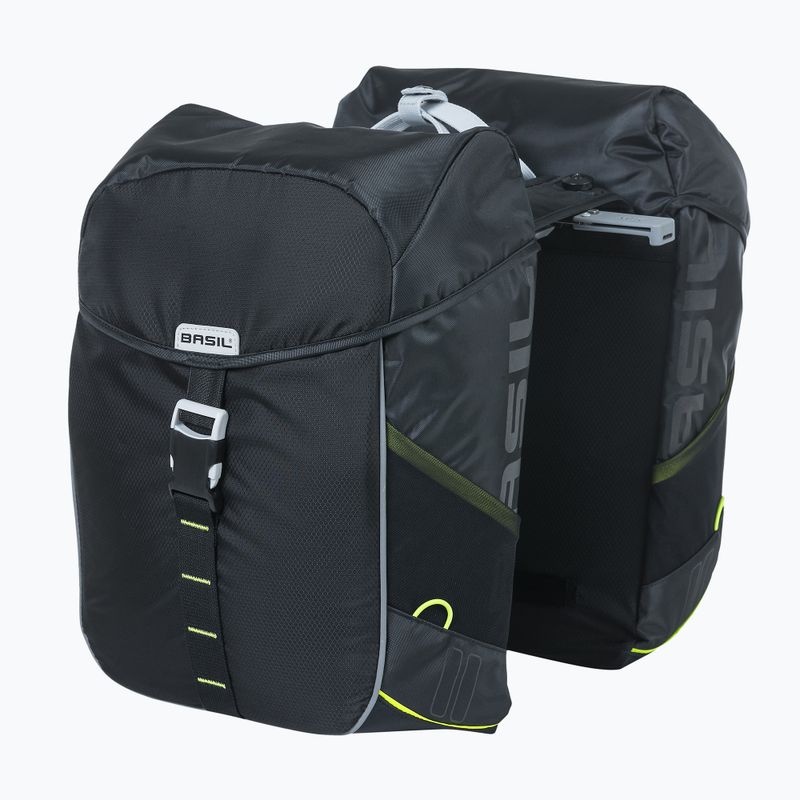 Sakwa rowerowa Basil Miles Double Bag MIK 32 l black/lime