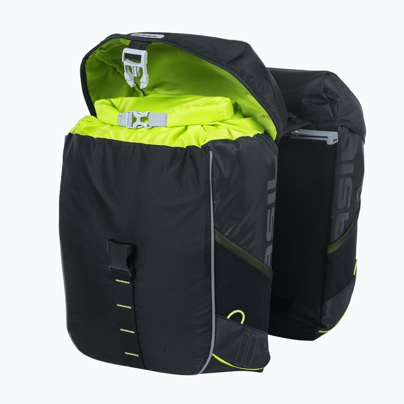 Sakwa rowerowa Basil Miles Double Bag MIK 32 l black/lime 2