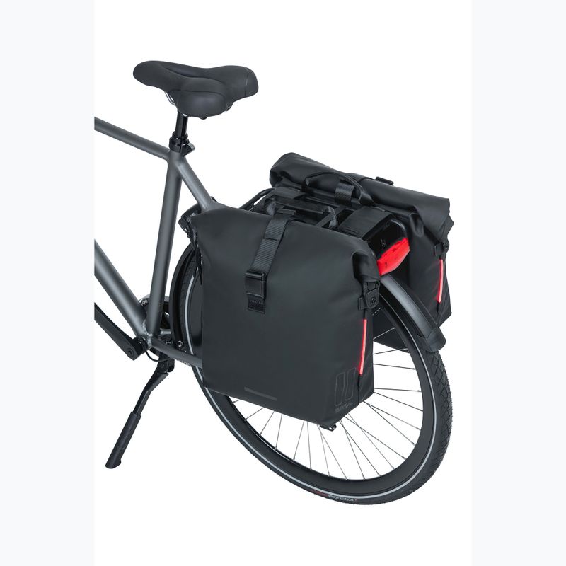 Sakwa rowerowa Basil Soho Nordlicht Double Bag 41 l black 8