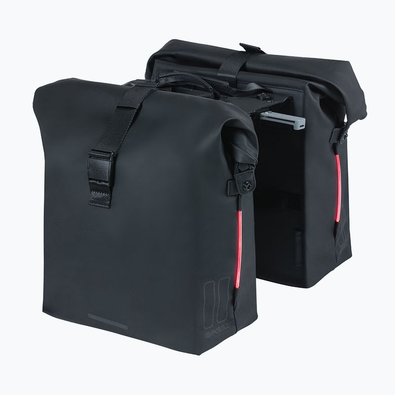 Sakwa rowerowa Basil Soho Nordlicht Double Bag MIK 41 l black 3
