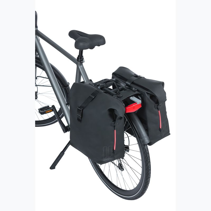 Sakwa rowerowa Basil Soho Nordlicht Double Bag MIK 41 l black 8