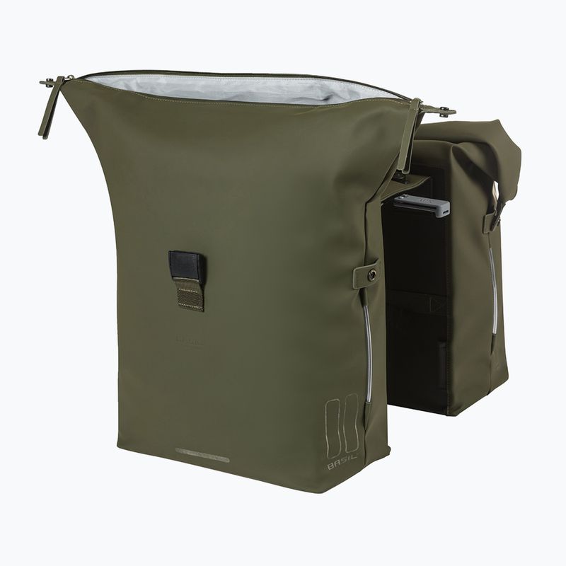 Sakwa rowerowa Basil Soho Nordlicht Double Bag MIK 41 l moss green 4