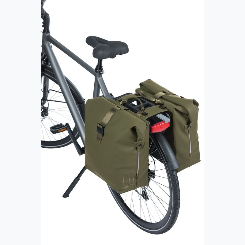 Sakwa rowerowa Basil Soho Nordlicht Double Bag MIK 41 l moss green 7