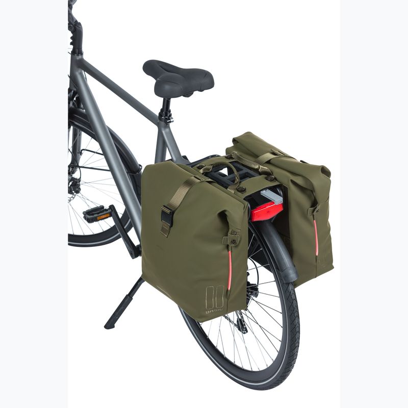 Sakwa rowerowa Basil Soho Nordlicht Double Bag MIK 41 l moss green 8