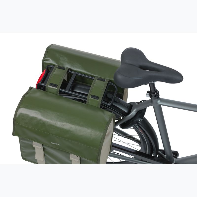 Sakwa rowerowa Basil Urban Load Double Bag 53 l green/sand 7