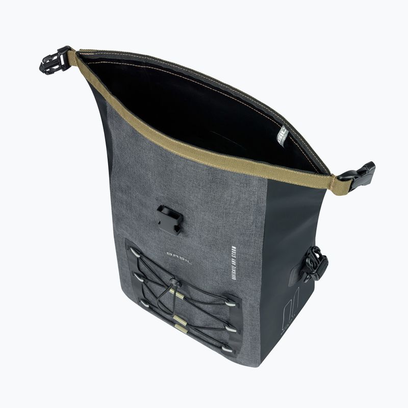 Sakwa rowerowa Basil Navigator Storm Hook On 12-15 l grey/black 5