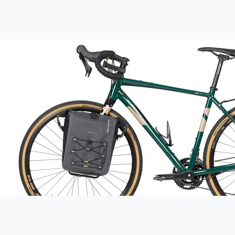 Sakwa rowerowa Basil Navigator Storm Hook On 12-15 l grey/black 6