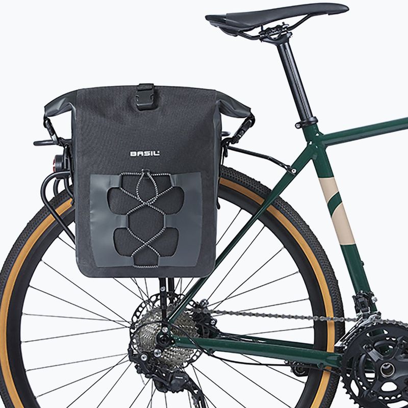 Sakwa rowerowa Basil Navigator Waterproof Single Bag MIK Hooks 15 l black 5