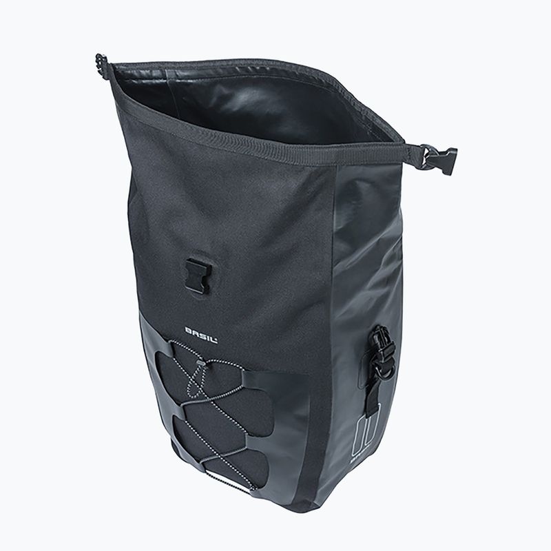Sakwa rowerowa Basil Navigator Waterproof Single Bag MIK Hooks 25-31 l black 4