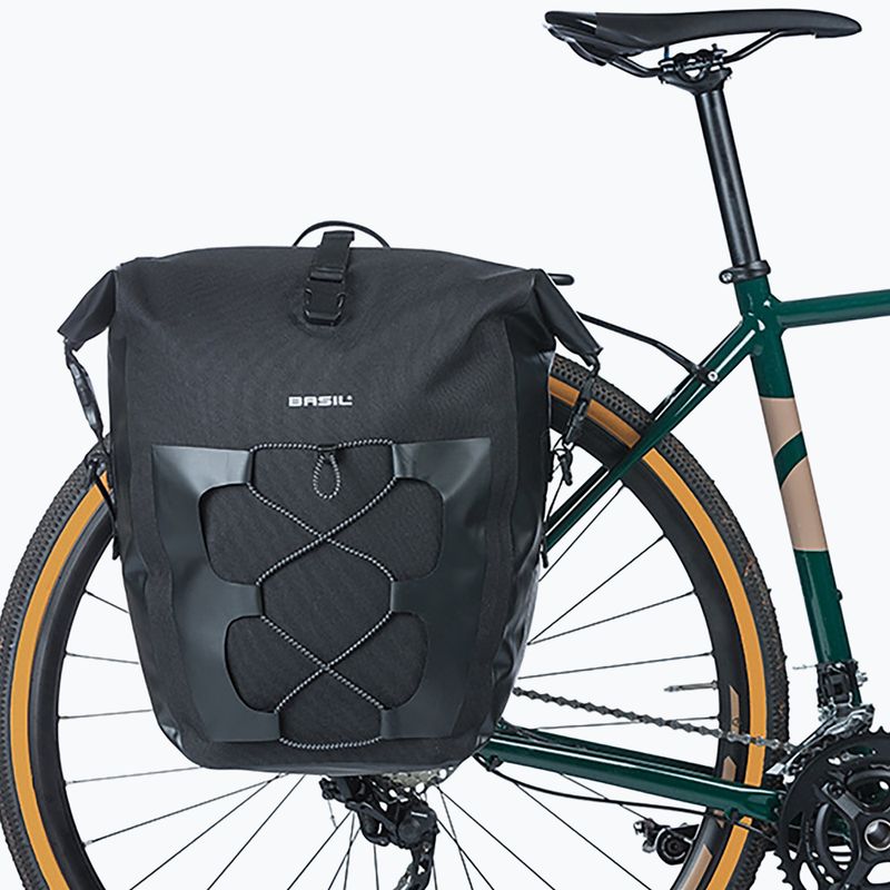 Sakwa rowerowa Basil Navigator Waterproof Single Bag MIK Hooks 25-31 l black 5