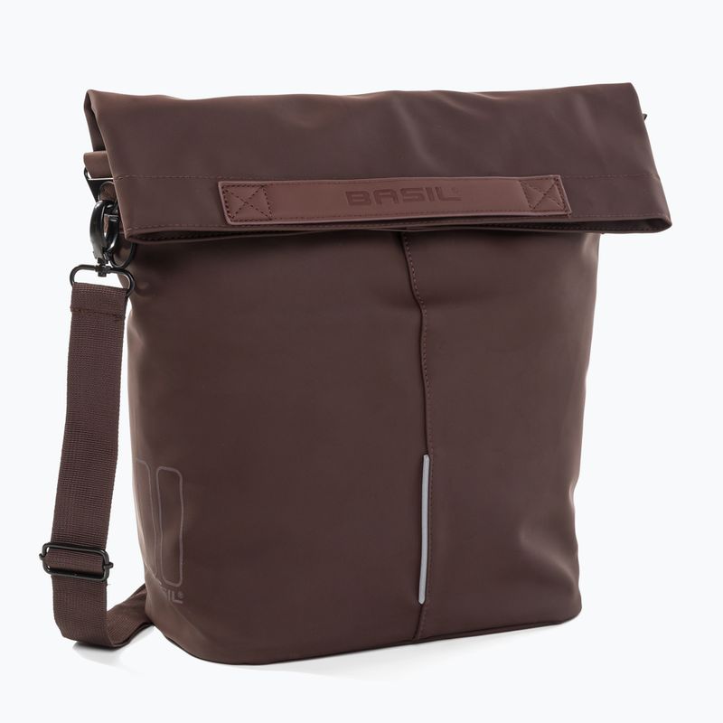 Sakwa rowerowa Basil City Shopper Vegan Leather 16 l brown 2