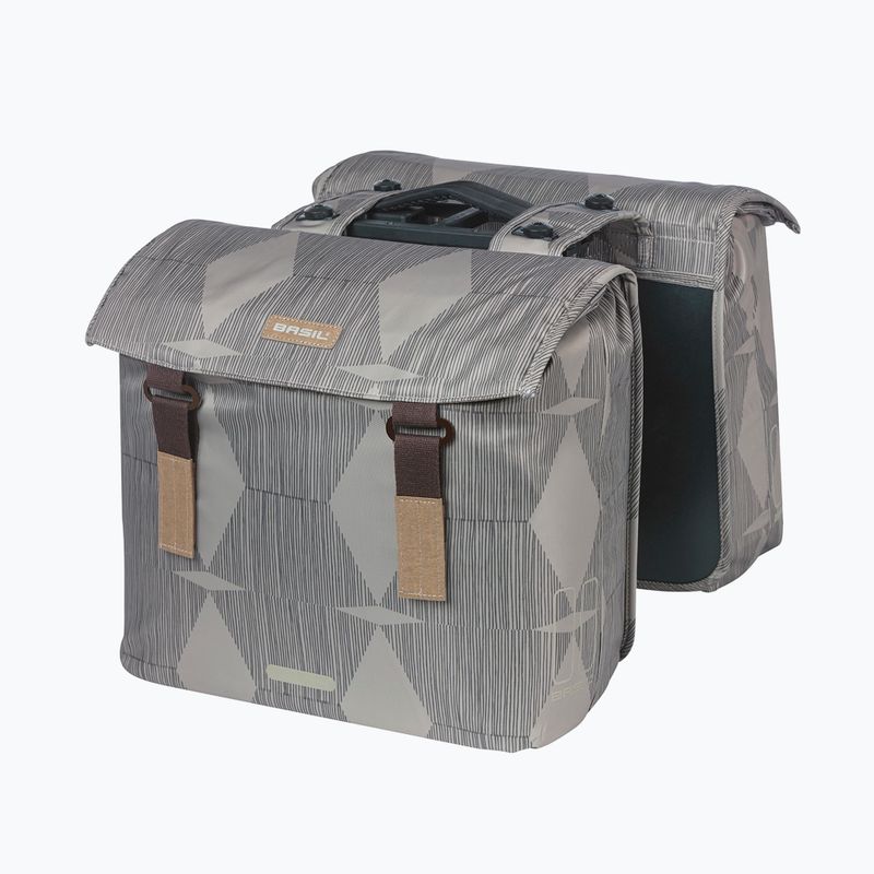 Sakwa rowerowa Basil Elegance Double Bag MIK 40-49 l chateau taupe 2