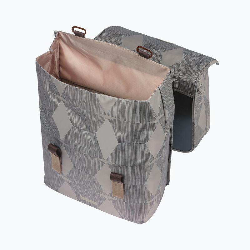 Sakwa rowerowa Basil Elegance Double Bag MIK 40-49 l chateau taupe 3