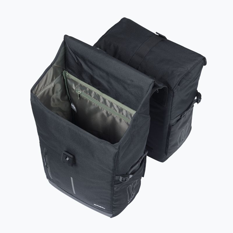Sakwa rowerowa Basil Move Double Bag 30 l black 5