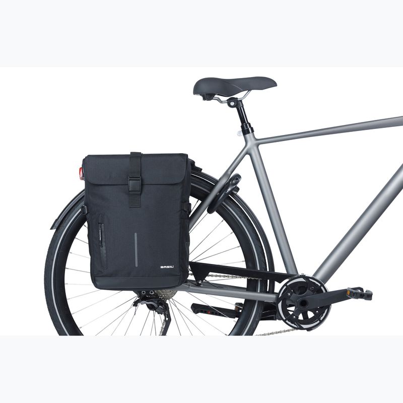 Sakwa rowerowa Basil Move Double Bag 30 l black 6