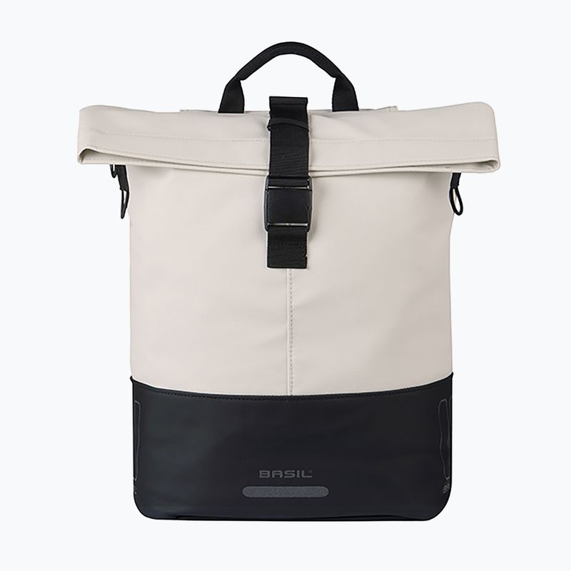 Torba rowerowa Basil Cove Shopper MIK Hooks 16 l off white/black