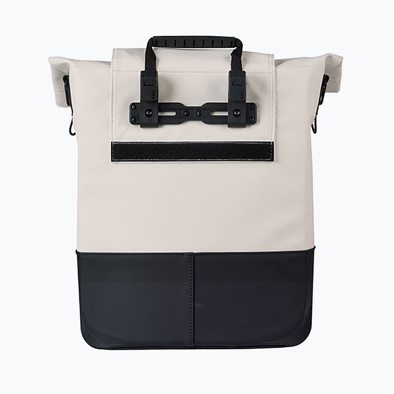 Torba rowerowa Basil Cove Shopper MIK Hooks 16 l off white/black 3