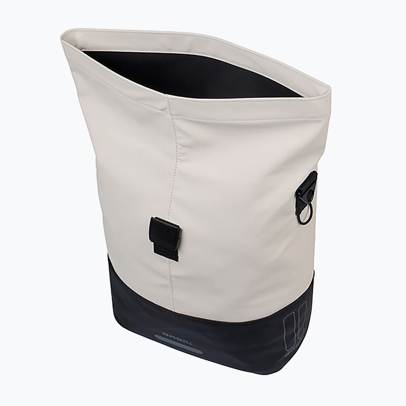 Torba rowerowa Basil Cove Shopper MIK Hooks 16 l off white/black 5