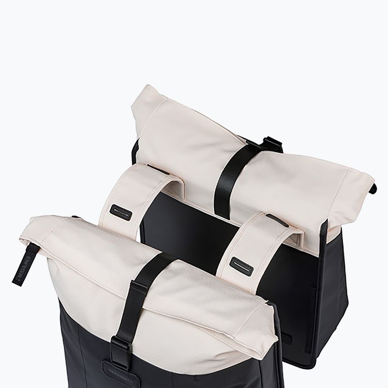 Sakwa rowerowa Basil Vive Double Pannier Bag 35 l off white/black 4