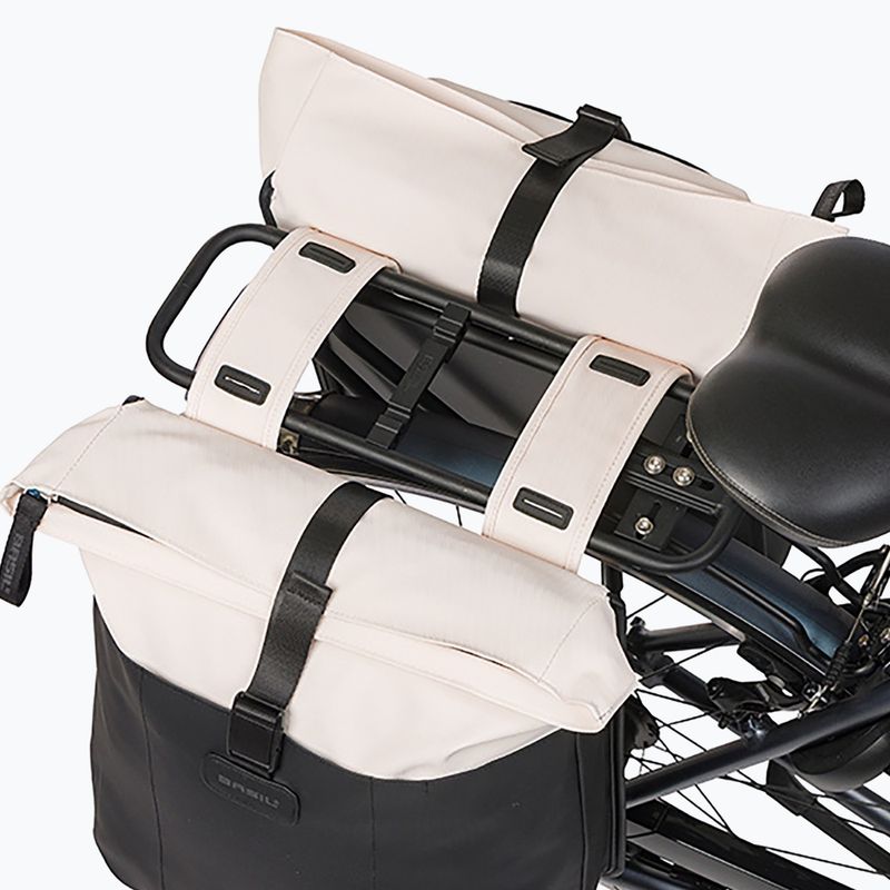 Sakwa rowerowa Basil Vive Double Pannier Bag 35 l off white/black 6