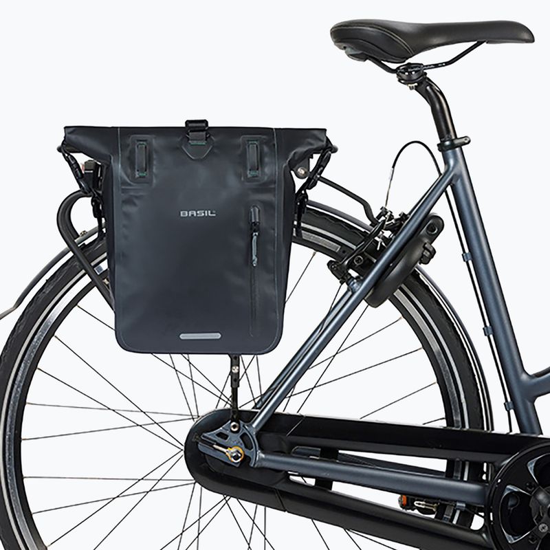 Sakwa rowerowa Basil Rivo M Single Bag MIK Hooks 12-15 l black 5