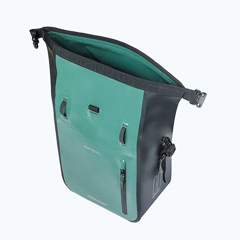Sakwa rowerowa Basil Rivo M Single Bag MIK Hooks 12-15 l silvergreen/black 4