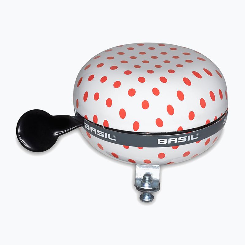 Dzwonek rowerowy Basil Polkadot Big Bell white/red dots