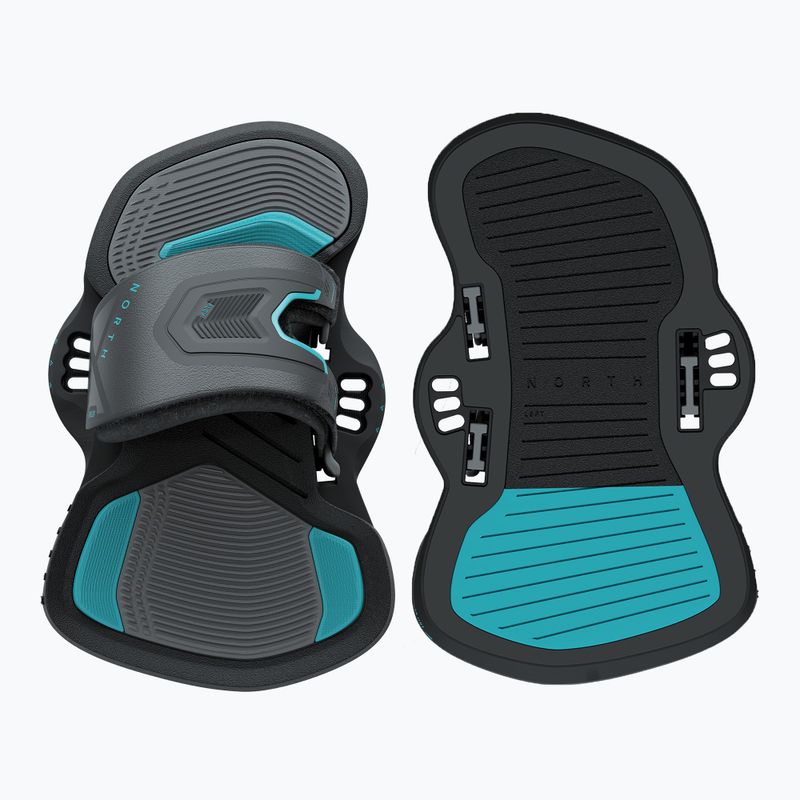 Pady i strapy do kiteboardu North Kiteboarding Flex Bindings black 3
