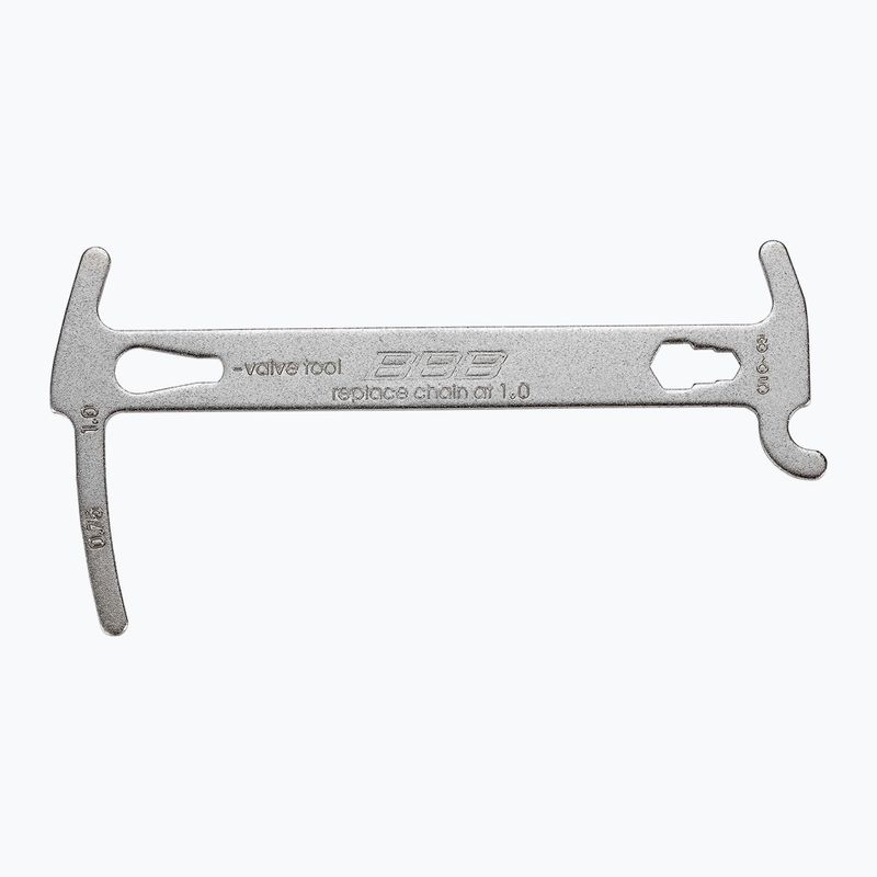 Przymiar do łańcucha BBB Cycling Chainchecker With Chain Hook silver 2