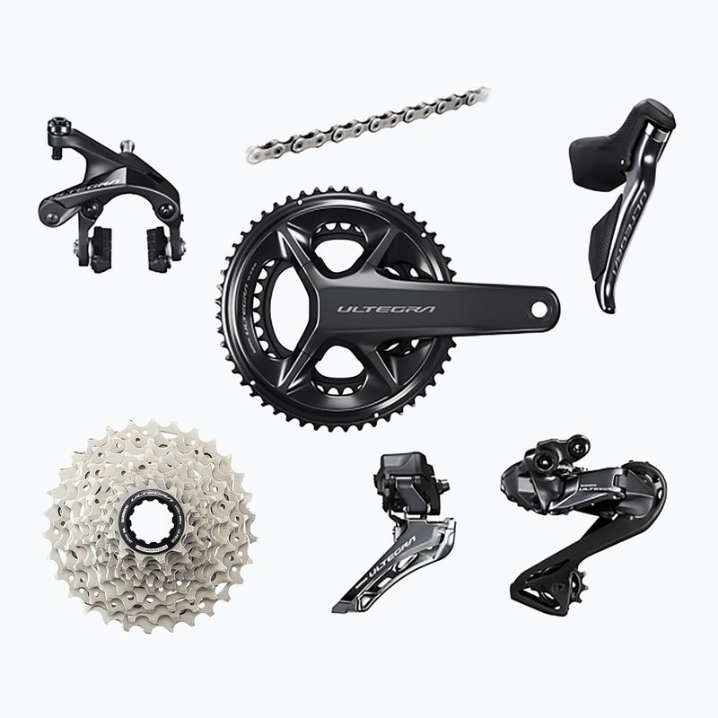 Grupa osprzętu Shimano R8100 Ultegra Di2 hamulce obręczowe 170mm/52x36T/11-30