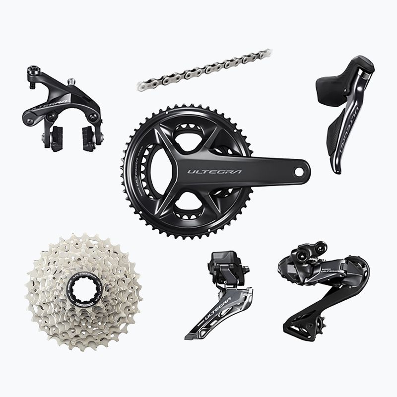Grupa osprzętu Shimano R8100 Ultegra Di2 DM hamulce obręczowe 172.5mm/52x36T/11-34