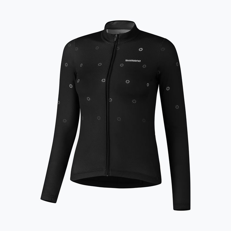 Bluza rowerowa damska Shimano Kaede Printed Jersey black