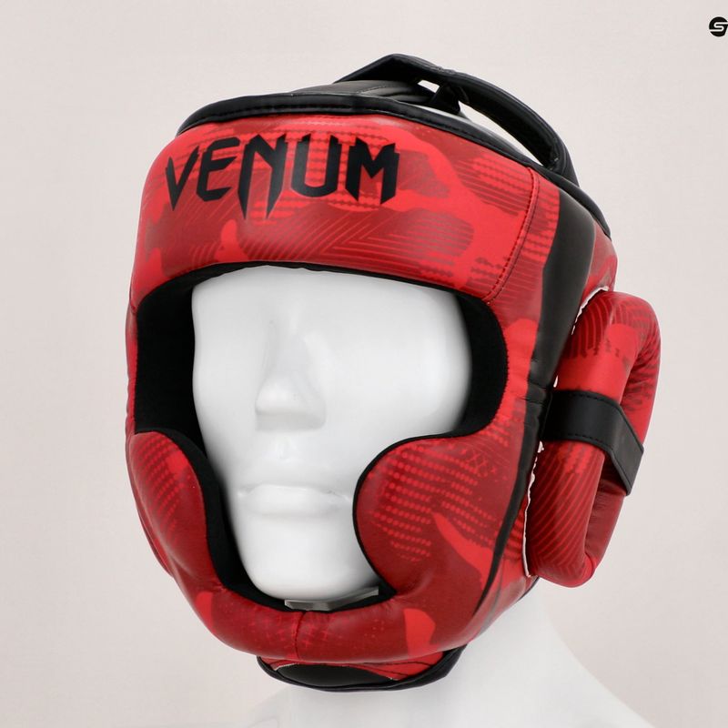 Kask bokserski Venum Elite red camo 13