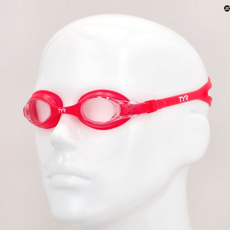 Okulary do pływania dziecięce TYR Swimple clear/ red 3