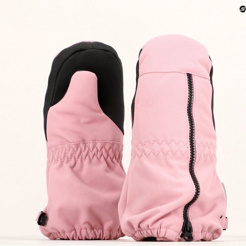 Rękawice narciarskie dziecięce Reima Tepas Mittens grey pink 12