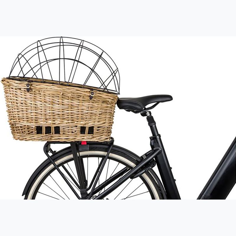Koszyk rowerowy tylny FastRider Jale Rattan Dog Bike Basket Klickfix 57 l naturel 7