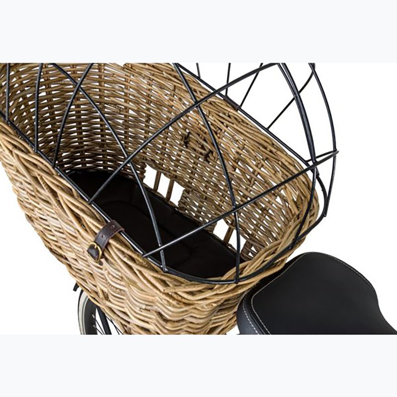 Koszyk rowerowy tylny FastRider Jale Rattan Dog Bike Basket Klickfix 57 l naturel 9