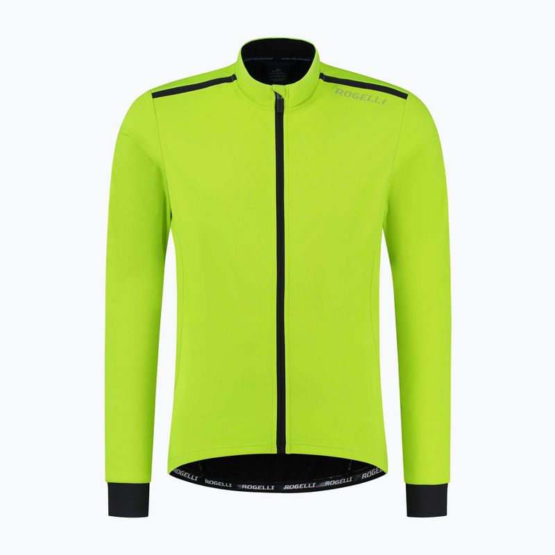 Kurtka rowerowa męska Rogelli Pesaro 2.0 fluor yellow/black 4
