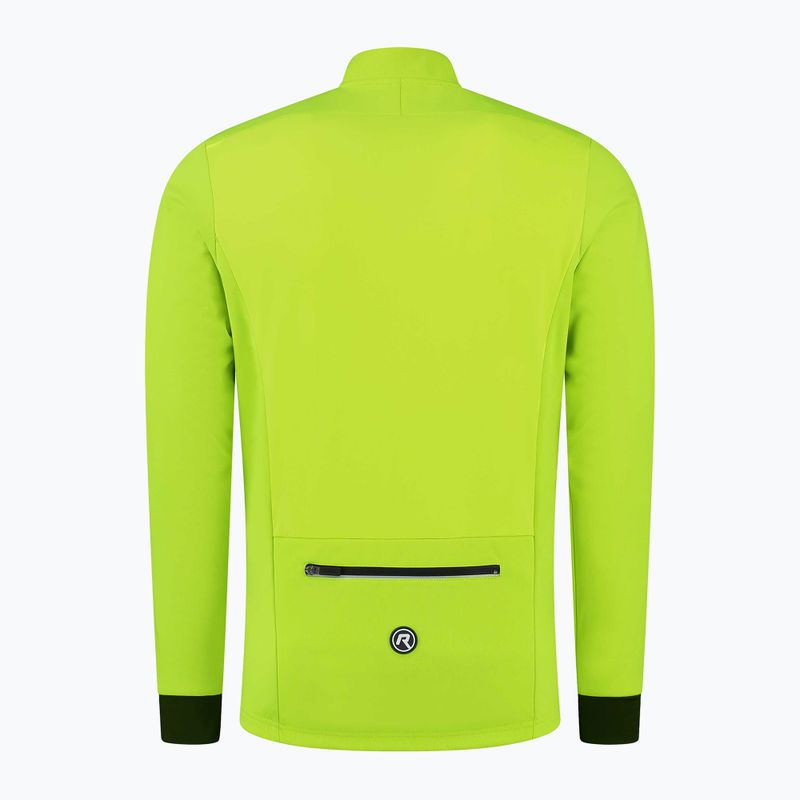 Kurtka rowerowa męska Rogelli Pesaro 2.0 fluor yellow/black 5