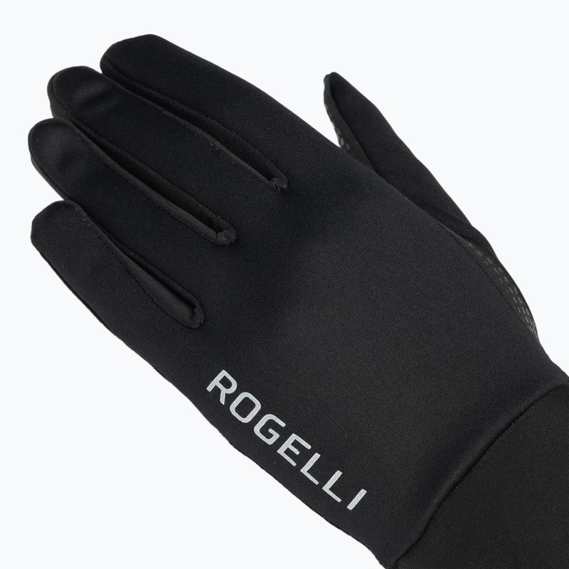 Rękawiczki rowerowe damskie Rogelli Laval Mid Season LW Windproof black 4