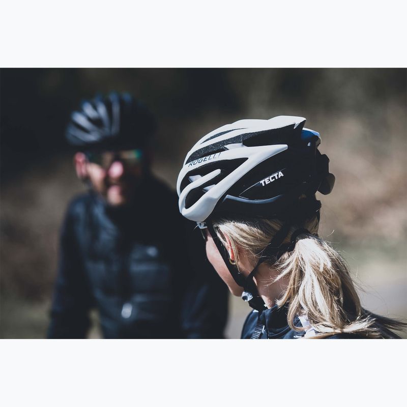 Kask rowerowy Rogelli Tecta white/black 10