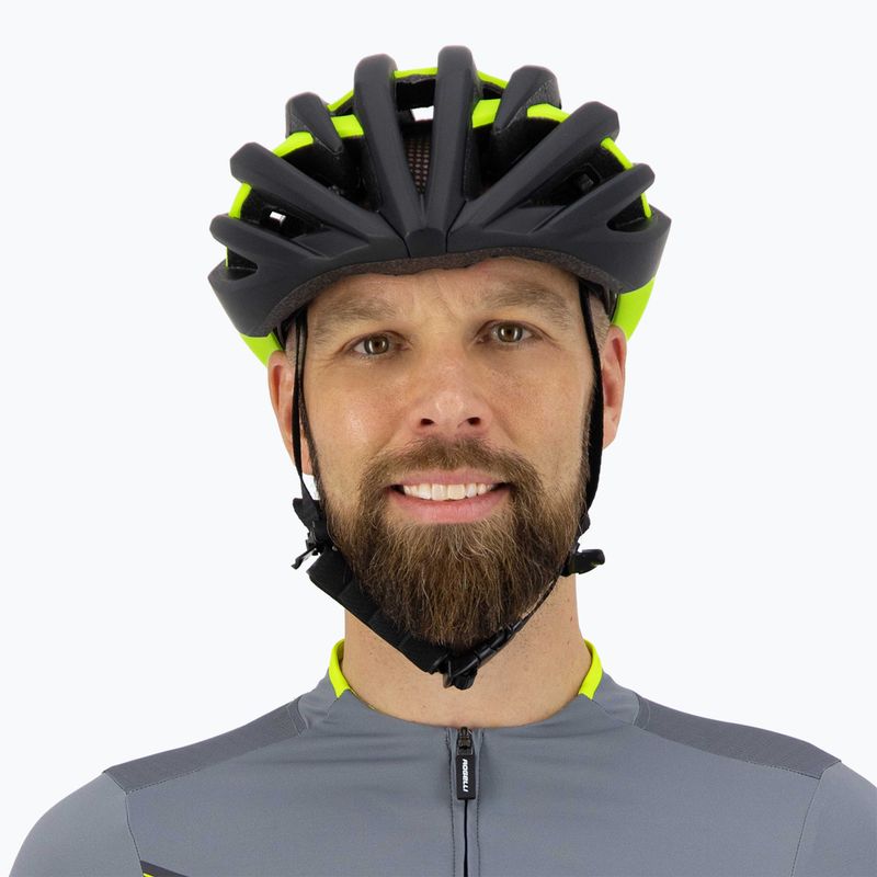Kask rowerowy Rogelli Tecta black/fluor 8