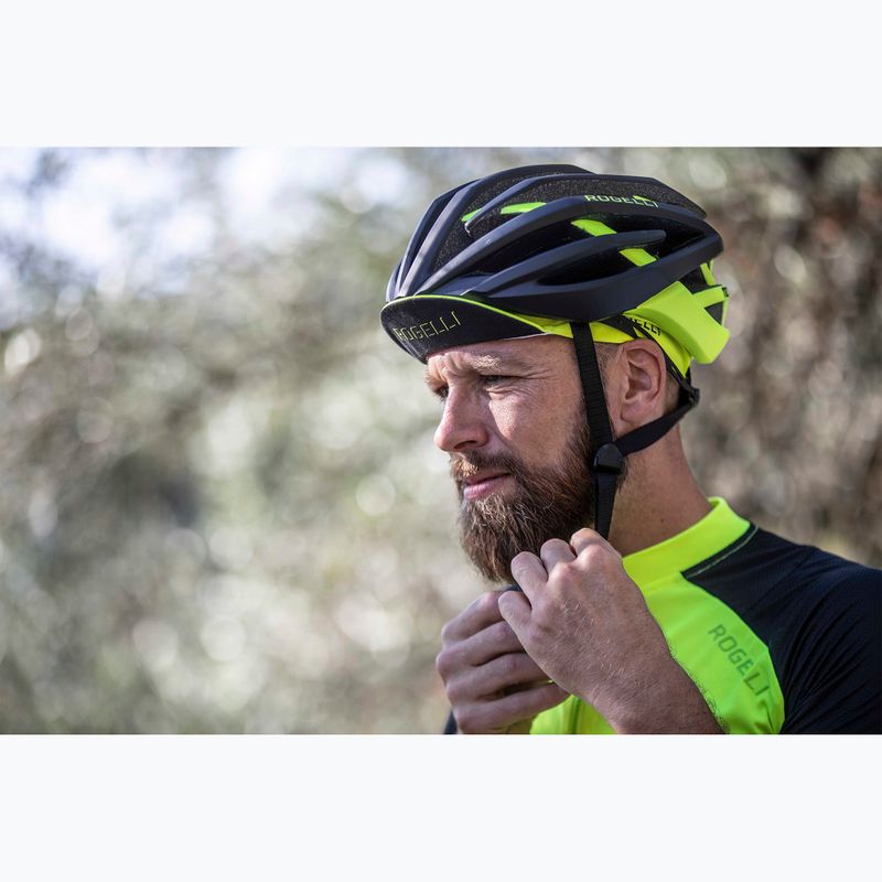 Kask rowerowy Rogelli Tecta black/fluor 11