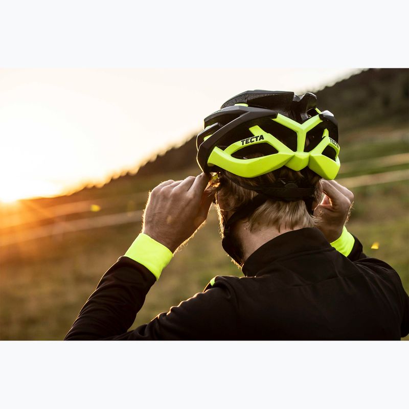 Kask rowerowy Rogelli Tecta black/fluor 15