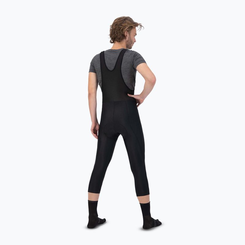 Spodenki rowerowe męskie Rogelli Core 3/4 Bib Short black 2