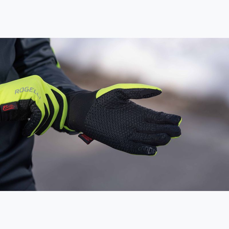 Rękawiczki rowerowe Rogelli Laval LW Windproof fluor 4